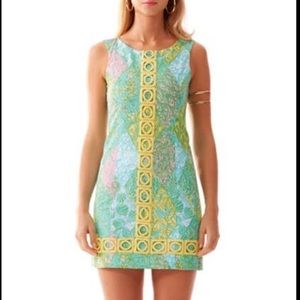 Lilly Pulitzer Mila Sun Dance Lace Shift Dress Size 4